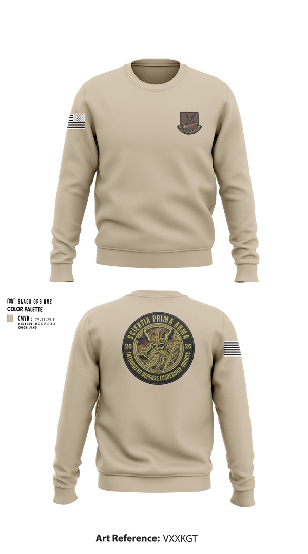Crew Neck Sweatshirt, IDLC, Air Force, Teamtime, Team time, sublimation, custom sports apparel, team uniforms, spirit wear, spiritwear, sports uniforms, custom shirts, team store, custom team store, fundraiser sports, apparel fundraiser