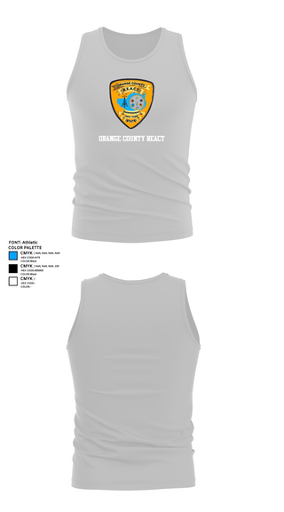 Tank Top, Orange County REACT, , Teamtime, Team time, sublimation, custom sports apparel, team uniforms, spirit wear, spiritwear, sports uniforms, custom shirts, team store, custom team store, fundraiser sports, apparel fundraiser