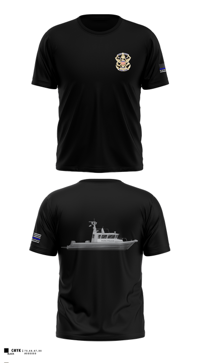 Marine Patrol Unit Old School Cotton Feel Shirt - 1