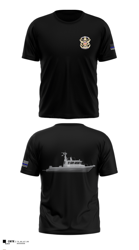 Old School Cotton Feel Shirt, Marine Patrol Unit, , Teamtime, Team time, sublimation, custom sports apparel, team uniforms, spirit wear, spiritwear, sports uniforms, custom shirts, team store, custom team store, fundraiser sports, apparel fundraiser