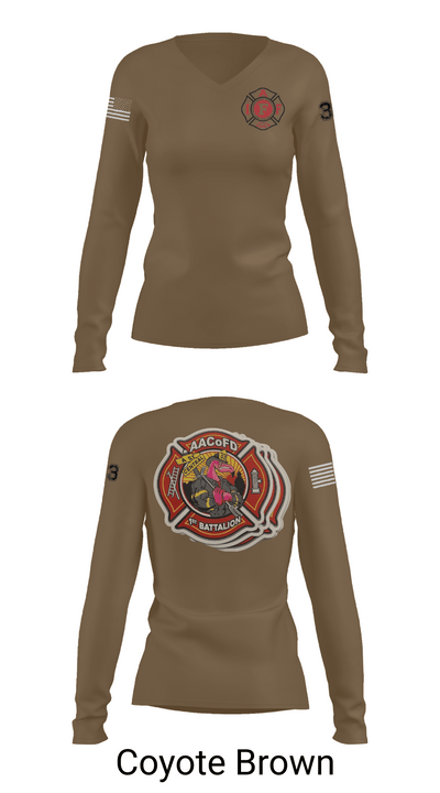 Glen Burnie 74238111 Women's Long Sleeve V-neck Shirt - 17