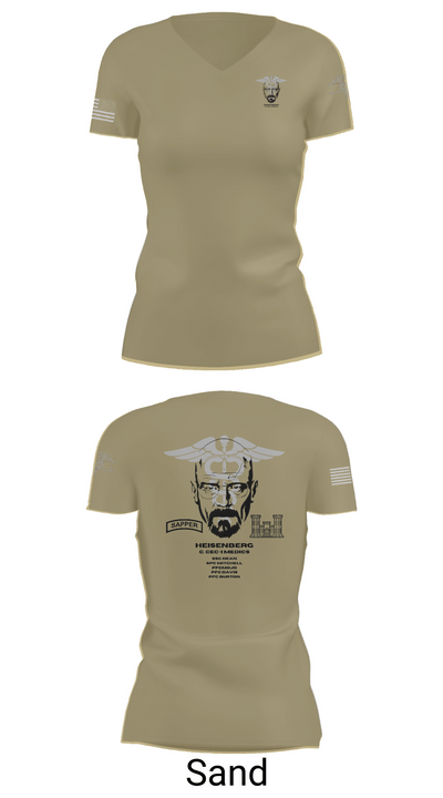 Heisenberg’s 61989625 Women's Short Sleeve V-neck Shirt - 88