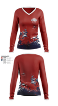 BASIS DC 3910361 Women's Long Sleeve V-neck Shirt - 1