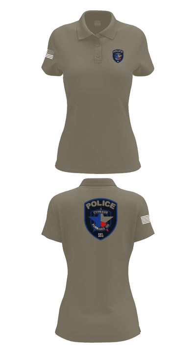 Cypress- Fairbanks ISD Police Department 56419862 Women's Short Sleeve Performance Polo  - 71