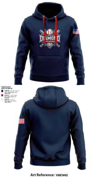 Hoodie, Alabama Dixie Youth Baseball, Baseball, Teamtime, Team time, sublimation, custom sports apparel, team uniforms, spirit wear, spiritwear, sports uniforms, custom shirts, team store, custom team store, fundraiser sports, apparel fundraiser