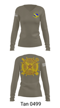 2nd BN (LS) 349th RGT 90715195 Women's Long Sleeve V-neck Shirt - 77