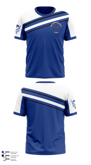 Short Sleeve Performance Shirt, Castlewood Blue Devils, Tennis, Teamtime, Team time, sublimation, custom sports apparel, team uniforms, spirit wear, spiritwear, sports uniforms, custom shirts, team store, custom team store, fundraiser sports, apparel fundraiser