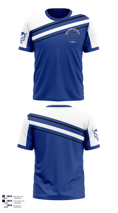 Castlewood Blue Devils 24423856 Short Sleeve Performance Shirt - 1