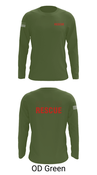Long Sleeve Performance Shirt, ISA Air base Fire Dept., Fire Department, Teamtime, Team time, sublimation, custom sports apparel, team uniforms, spirit wear, spiritwear, sports uniforms, custom shirts, team store, custom team store, fundraiser sports, apparel fundraiser