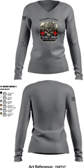 7248th MSU 46326477 Women's Long Sleeve V-neck Shirt - 4