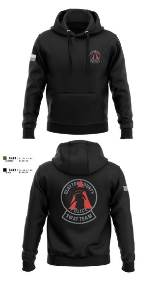 Hoodie, Clayton County Police SWAT Team, Police, Teamtime, Team time, sublimation, custom sports apparel, team uniforms, spirit wear, spiritwear, sports uniforms, custom shirts, team store, custom team store, fundraiser sports, apparel fundraiser