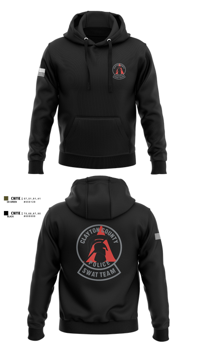 Clayton County Police SWAT Team 81902169 Hoodie - 2