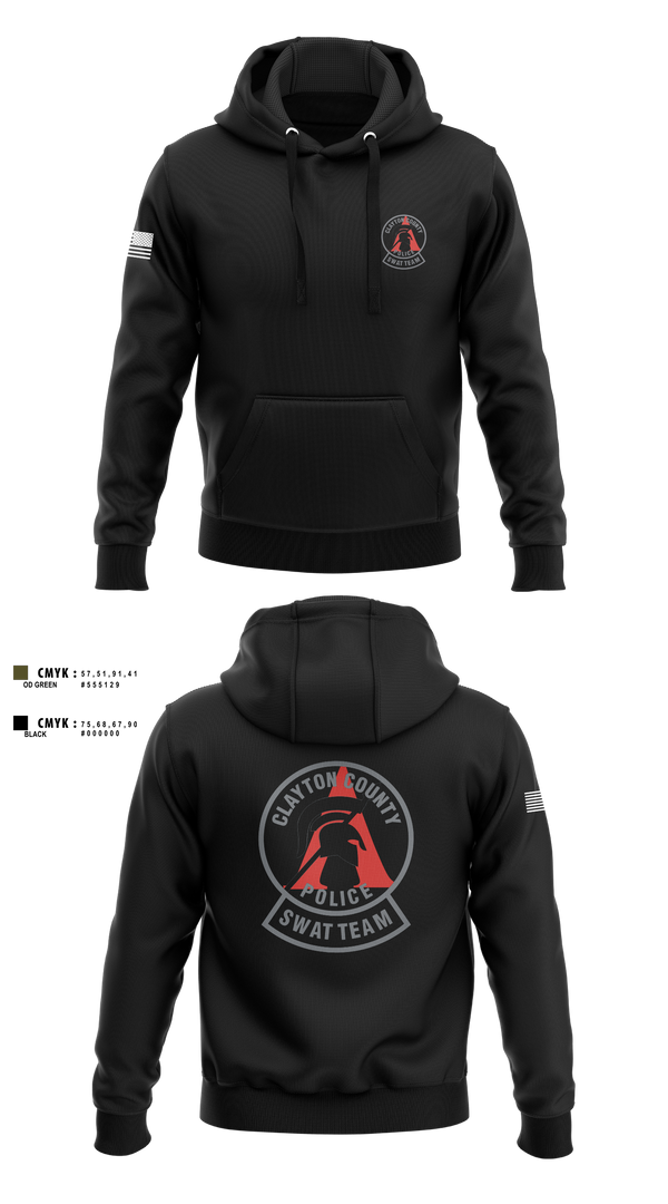 Hoodie, Clayton County Police SWAT Team, Police, Teamtime, Team time, sublimation, custom sports apparel, team uniforms, spirit wear, spiritwear, sports uniforms, custom shirts, team store, custom team store, fundraiser sports, apparel fundraiser