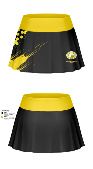 Skort, Goodland Cowboys Tennis, Tennis, Teamtime, Team time, sublimation, custom sports apparel, team uniforms, spirit wear, spiritwear, sports uniforms, custom shirts, team store, custom team store, fundraiser sports, apparel fundraiser