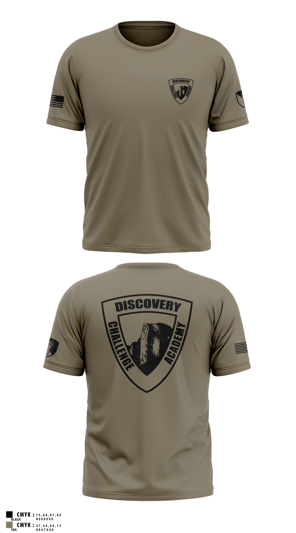 Old School Cotton Feel Shirt, Discovery ChalleNGe Academy, , Teamtime, Team time, sublimation, custom sports apparel, team uniforms, spirit wear, spiritwear, sports uniforms, custom shirts, team store, custom team store, fundraiser sports, apparel fundraiser