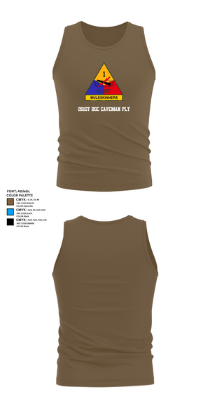 Tank Top, 261st BSC CAVEMAN PLT, , Teamtime, Team time, sublimation, custom sports apparel, team uniforms, spirit wear, spiritwear, sports uniforms, custom shirts, team store, custom team store, fundraiser sports, apparel fundraiser