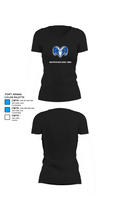 Hightstown High School Tennis 16698376 Women's Short Sleeve V-neck Shirt - 37