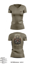 F CO, 229th MI BN Women's Short Sleeve V-neck Shirt - 2