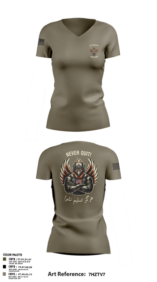 Womens Short Sleeve Vneck Shirt, F CO, 229th MI BN, , Teamtime, Team time, sublimation, custom sports apparel, team uniforms, spirit wear, spiritwear, sports uniforms, custom shirts, team store, custom team store, fundraiser sports, apparel fundraiser