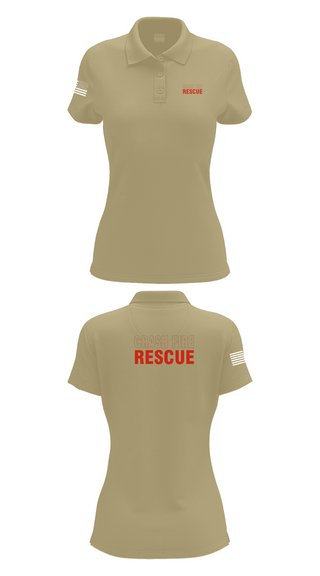 Womens Short Sleeve Performance Polo, ISA Air base Fire Dept., Fire Department, Teamtime, Team time, sublimation, custom sports apparel, team uniforms, spirit wear, spiritwear, sports uniforms, custom shirts, team store, custom team store, fundraiser sports, apparel fundraiser