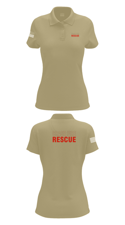 ISA Air base Fire Dept. 19172110 Women's Short Sleeve Performance Polo  - 95