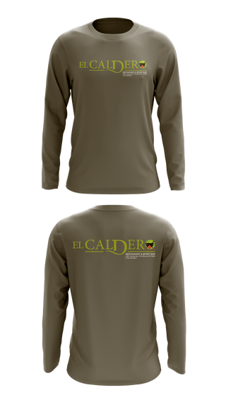 Long Sleeve Performance Shirt, El Caldero Restaurant Sport Bar, , Teamtime, Team time, sublimation, custom sports apparel, team uniforms, spirit wear, spiritwear, sports uniforms, custom shirts, team store, custom team store, fundraiser sports, apparel fundraiser