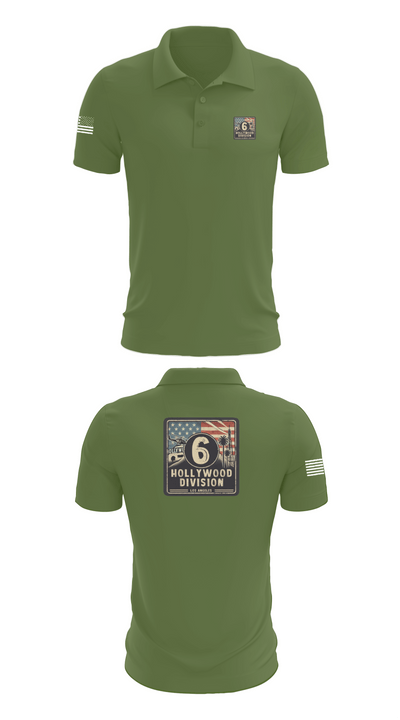 Hollywood Division 53010755 Short Sleeve Performance Polo - 45