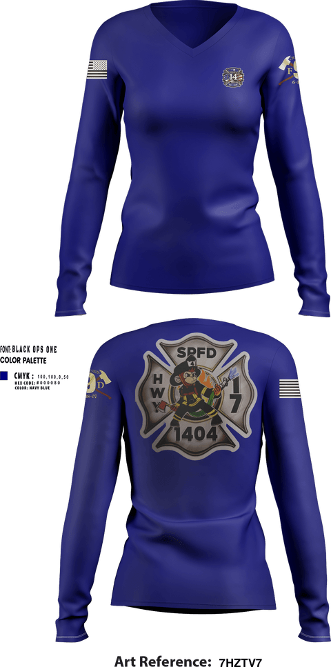 Womens Long Sleeve Vneck Shirt, St Pauls Fire, Fire Department, Teamtime, Team time, sublimation, custom sports apparel, team uniforms, spirit wear, spiritwear, sports uniforms, custom shirts, team store, custom team store, fundraiser sports, apparel fundraiser