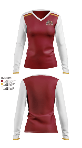 Womens Long Sleeve Vneck Shirt, South Bay 49ers, Spirit Store, Teamtime, Team time, sublimation, custom sports apparel, team uniforms, spirit wear, spiritwear, sports uniforms, custom shirts, team store, custom team store, fundraiser sports, apparel fundraiser