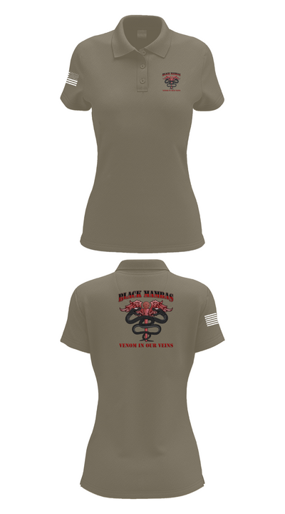 B-Co MRB Mamba 47249464 Women's Short Sleeve Performance Polo  - 75