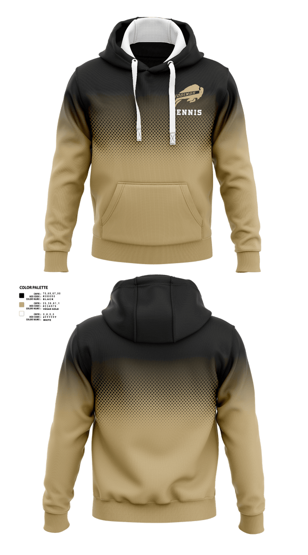 Hoodie, Giddings Tennis, Tennis, Teamtime, Team time, sublimation, custom sports apparel, team uniforms, spirit wear, spiritwear, sports uniforms, custom shirts, team store, custom team store, fundraiser sports, apparel fundraiser