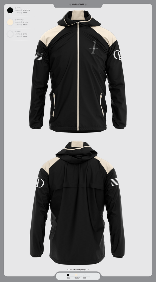 Windbreaker, Battalion 1, , Teamtime, Team time, sublimation, custom sports apparel, team uniforms, spirit wear, spiritwear, sports uniforms, custom shirts, team store, custom team store, fundraiser sports, apparel fundraiser