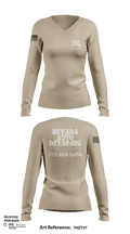 Nevada auto detailing 72253164 Women's Long Sleeve V-neck Shirt - 102