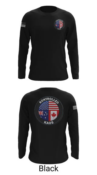 Long Sleeve Performance Shirt, Kontrolled Kaos, E-Sports, Teamtime, Team time, sublimation, custom sports apparel, team uniforms, spirit wear, spiritwear, sports uniforms, custom shirts, team store, custom team store, fundraiser sports, apparel fundraiser