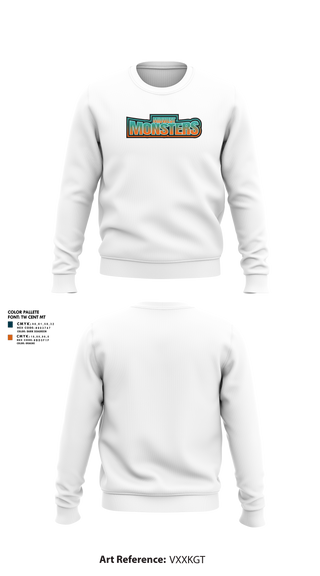 Crew Neck Sweatshirt, Midwest Monsters, Men's Basketball, Teamtime, Team time, sublimation, custom sports apparel, team uniforms, spirit wear, spiritwear, sports uniforms, custom shirts, team store, custom team store, fundraiser sports, apparel fundraiser