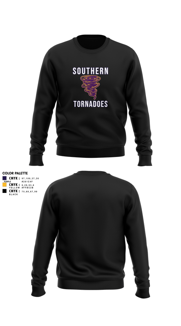 Crew Neck Sweatshirt, Southern Middle School Track and Field, Track & Field, Teamtime, Team time, sublimation, custom sports apparel, team uniforms, spirit wear, spiritwear, sports uniforms, custom shirts, team store, custom team store, fundraiser sports, apparel fundraiser