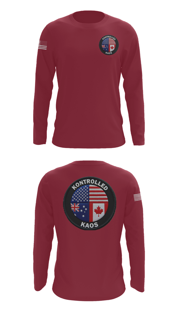 Long Sleeve Performance Shirt, Kontrolled Kaos, E-Sports, Teamtime, Team time, sublimation, custom sports apparel, team uniforms, spirit wear, spiritwear, sports uniforms, custom shirts, team store, custom team store, fundraiser sports, apparel fundraiser