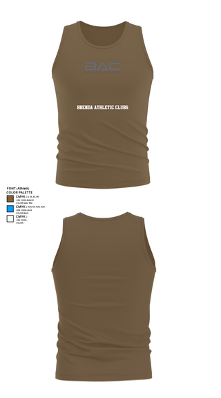 Tank Top, Brenda Athletic Clubs, Tennis, Teamtime, Team time, sublimation, custom sports apparel, team uniforms, spirit wear, spiritwear, sports uniforms, custom shirts, team store, custom team store, fundraiser sports, apparel fundraiser