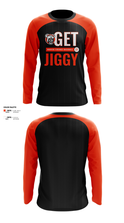 North Canton Hoover Vikings 97031939 Long Sleeve Performance Shirt 10