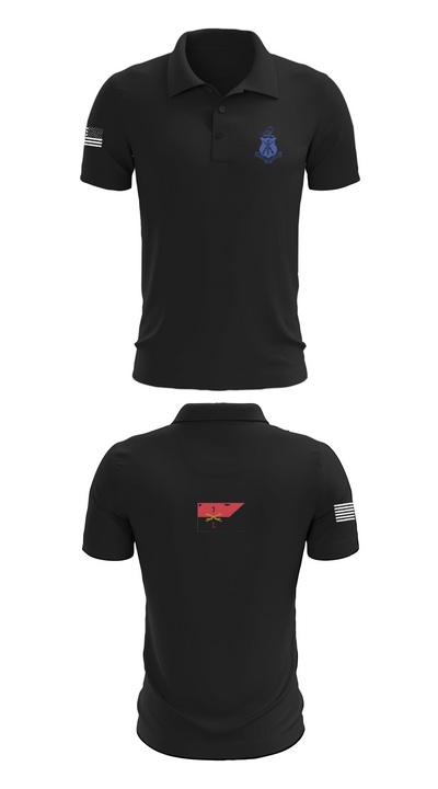 Pershing Rifles Troop L-1 10347059 Short Sleeve Performance Polo - 27