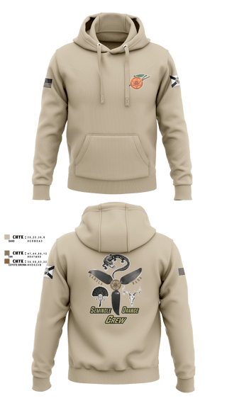 Hoodie, Seminole / Orange Crew, , Teamtime, Team time, sublimation, custom sports apparel, team uniforms, spirit wear, spiritwear, sports uniforms, custom shirts, team store, custom team store, fundraiser sports, apparel fundraiser
