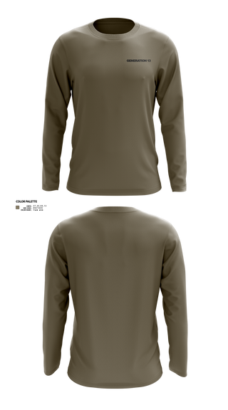 Long Sleeve Performance Shirt, Generation 13, , Teamtime, Team time, sublimation, custom sports apparel, team uniforms, spirit wear, spiritwear, sports uniforms, custom shirts, team store, custom team store, fundraiser sports, apparel fundraiser