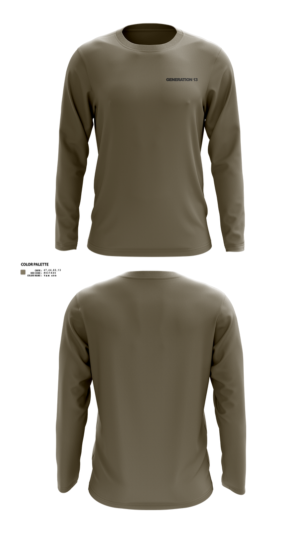 Long Sleeve Performance Shirt, Generation 13, , Teamtime, Team time, sublimation, custom sports apparel, team uniforms, spirit wear, spiritwear, sports uniforms, custom shirts, team store, custom team store, fundraiser sports, apparel fundraiser
