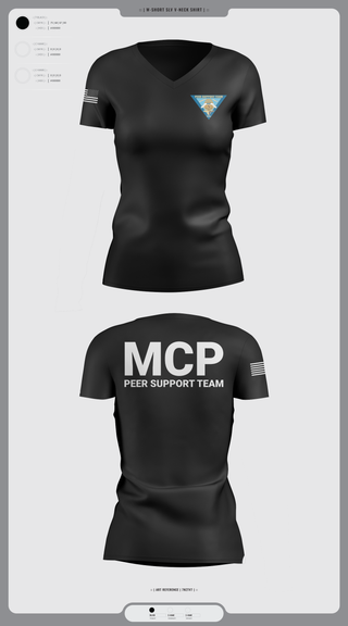 Womens Short Sleeve Vneck Shirt, Montgomery County Police Peer Support Team, Police, Teamtime, Team time, sublimation, custom sports apparel, team uniforms, spirit wear, spiritwear, sports uniforms, custom shirts, team store, custom team store, fundraiser sports, apparel fundraiser