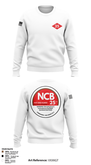 Crew Neck Sweatshirt, NMCB 25 CTG 56.2, Navy, Teamtime, Team time, sublimation, custom sports apparel, team uniforms, spirit wear, spiritwear, sports uniforms, custom shirts, team store, custom team store, fundraiser sports, apparel fundraiser
