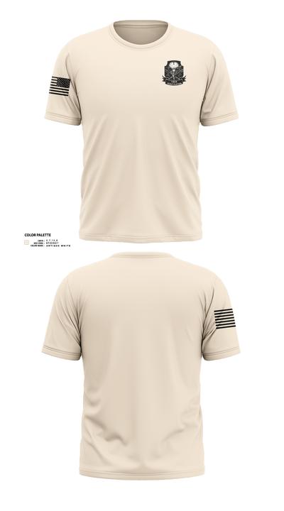 1-153 IN Scout Platoon 12516150 Old School Cotton Feel Shirt - 3