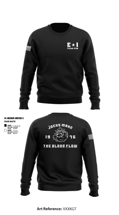 E-1 Jocks D1 Crew Neck Sweatshirt - 2