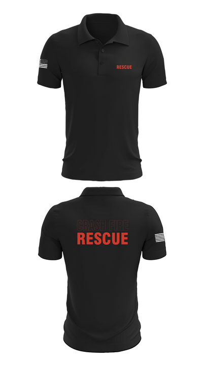 ISA Air base Fire Dept. 19172110 Short Sleeve Performance Polo - 27