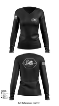 TCU Ranger Challenge 43130587 Women's Long Sleeve V-neck Shirt - 103