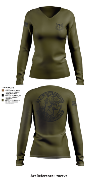 Womens Long Sleeve Vneck Shirt, OSI EDET 2506, , Teamtime, Team time, sublimation, custom sports apparel, team uniforms, spirit wear, spiritwear, sports uniforms, custom shirts, team store, custom team store, fundraiser sports, apparel fundraiser